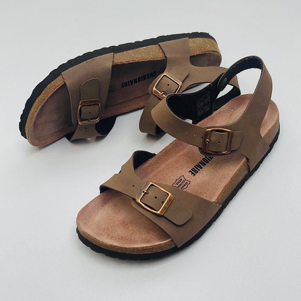 Cushionaire Leather Sandals